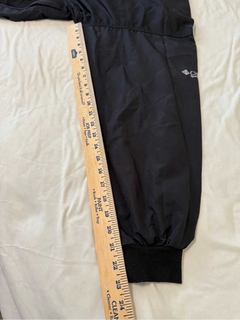 Columbia Men’s Black Pullover Windbreaker Medium Packable VTG
